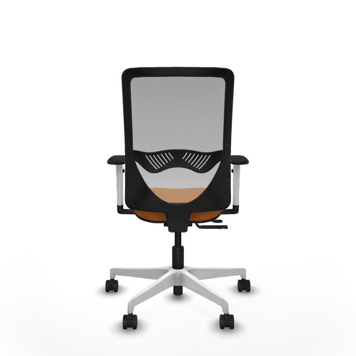 PIQUERAS Y CRESPO Silla de oficina Zulema Naranja y Gris