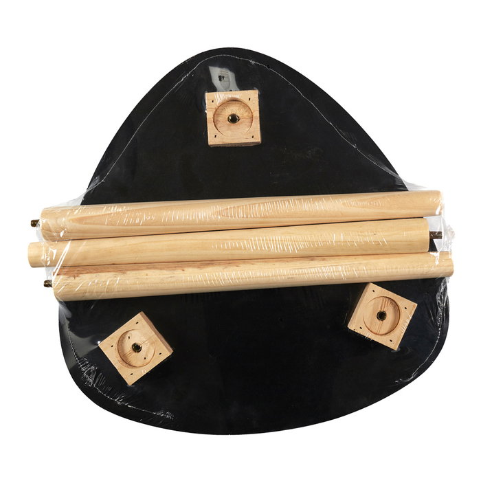 Home Deco Factory Mesa Auxiliar Shelly Negra Home Deco Factory Mesa Auxiliar Shelly Negra