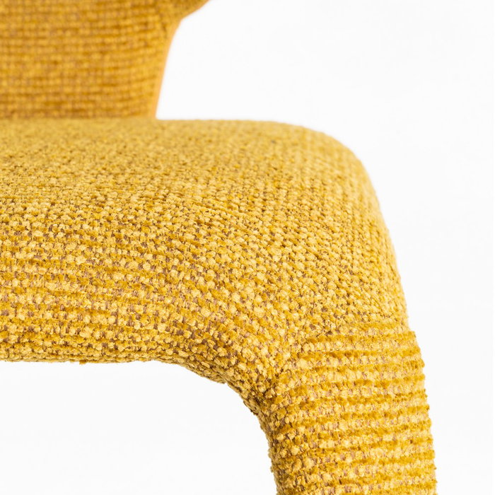 Silla Jaspeado Mostaza Tejido Contract 58 X 60 X 81 cm (Set de 2)