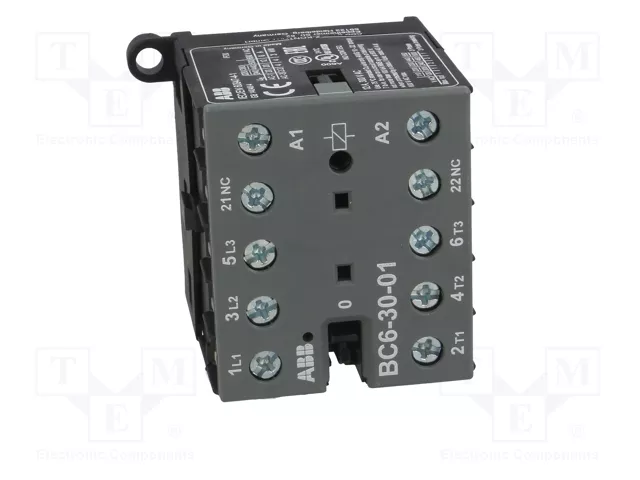 ABB BC6 3-polar Contactor 12VDC 9A
