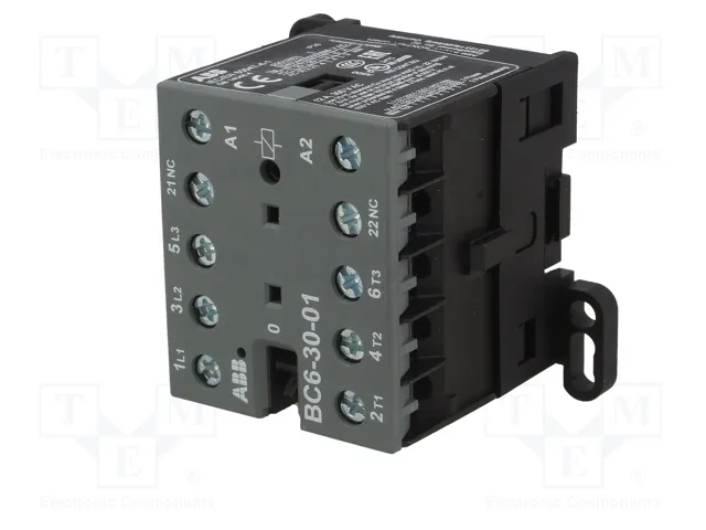 ABB BC6 3-polar Contactor 12VDC 9A