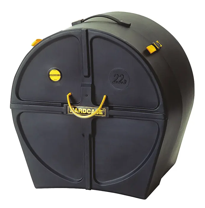 HARDCASE Estuche Bombo 22" (Con Ruedas) para Batería Profesional