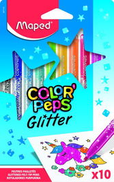 Rotulador Fibra Maped Color´Peps Glitter Blister De 10