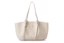 Vince Camuto Bolsa de Hombro Crema 100% Cuero de Polivinilo