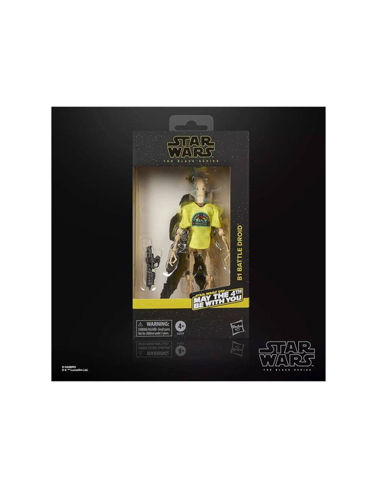 Hasbro Star Wars The Black Series B1 Battle Droid Edición May The 4th Be With You Figura Articulada 15 cm