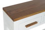 Mesa auxiliar DKD Home Decor Blanco Marrón Acacia Madera de mango 110 x 30 x 80 cm