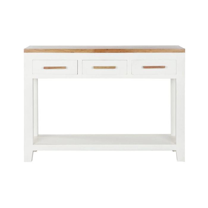 DKD Home Decor Consola Daniela Colección Urban en Madera de Mango y Acacia, Blanco y Marrón DKD Home Decor Consola Daniela Colección Urban en Madera de Mango y Acacia, Blanco y Marrón