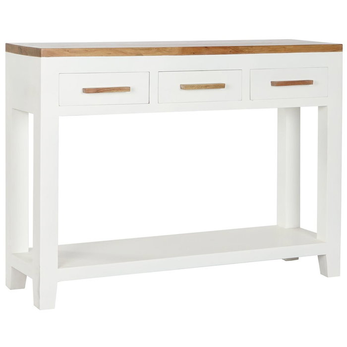 DKD Home Decor Consola Daniela Colección Urban en Madera de Mango y Acacia, Blanco y Marrón DKD Home Decor Consola Daniela Colección Urban en Madera de Mango y Acacia, Blanco y Marrón