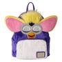 LOUNGEFLY Mochila Furby 26cm Piel Sintética con Ribete de Cuero Vegano Tirantes Ajustables Bolsillo Frontal y Laterales