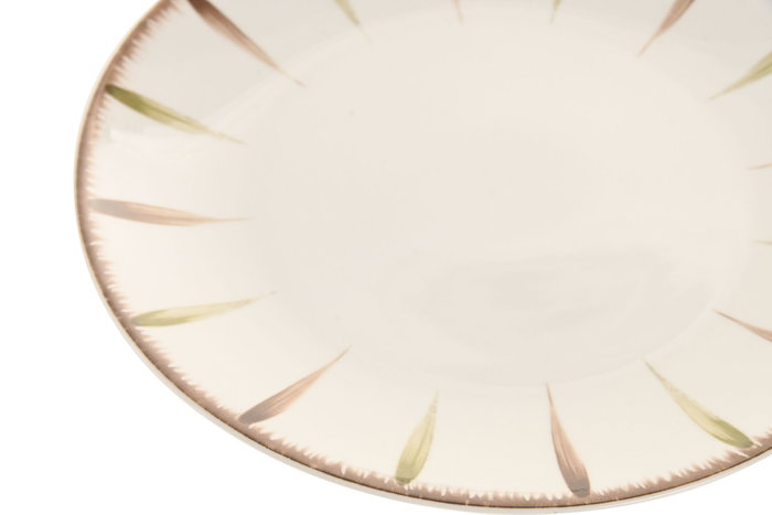 DKD Home Decor Set de Vajilla de 18 Piezas de Porcelana Verde y Blanco