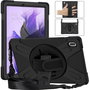 eSTUFF Funda AUSTIN Defender para Galaxy Tab S10+, S9 FE+, S9+, S8+, S7 FE, S7+ - Funda triple capa sin protector de pantalla, Negro