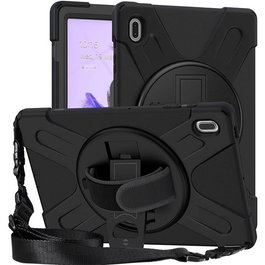 eSTUFF Funda AUSTIN Defender para Galaxy Tab S10+, S9 FE+, S9+, S8+, S7 FE, S7+ - Funda triple capa sin protector de pantalla, Negro