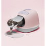 United Pets Arenero para Gatos Cubierto Minú Gris/Rosa 40x50 cm