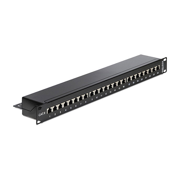 DeLOCK Patch Panel Cat.6 24 Puertos RJ-45 1U 19 DeLOCK Patch Panel Cat.6 24 Puertos RJ-45 1U 19