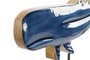 DKD Home Decor Escultura de Ballena en Mango y Metal, Azul