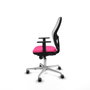 PIQUERAS Y CRESPO Silla de oficina Jorquera Rosa y Blanco