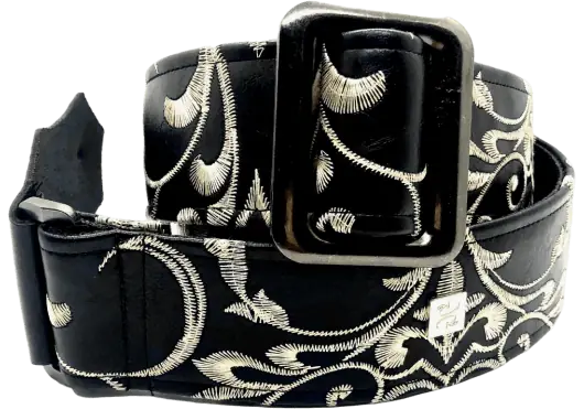 GETM Correa Guitarra Bajo Stenson Black Ajustable Hasta 165cm Polipiel Nailon Piel Negro