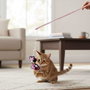 Cerdá Varita para gato Minnie 46 cm - Juguete con plumas Rosa
