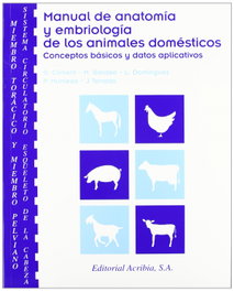ACRIBIA Manual de anatomía/embriología de los animales domésticos. Conceptos básicos/datos aplicativos.