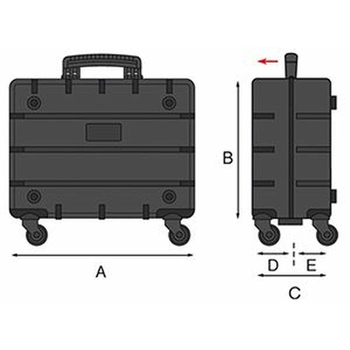 Maletín de Herramientas GT Line Poliéster PVC Metal Polietileno Caucho