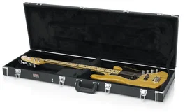 Gator Deluxe Wood Estuche de madera para bajo eléctrico - Negro