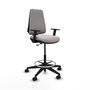 PIQUERAS Y CRESPO Taburete Elche CP Blanco con Brazos