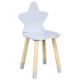 Home Deco Kids Silla Infantil Estrella Gris 28x27 cm h.54 cm