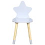 Home Deco Kids Silla Infantil Estrella Gris 28x27 cm h.54 cm
