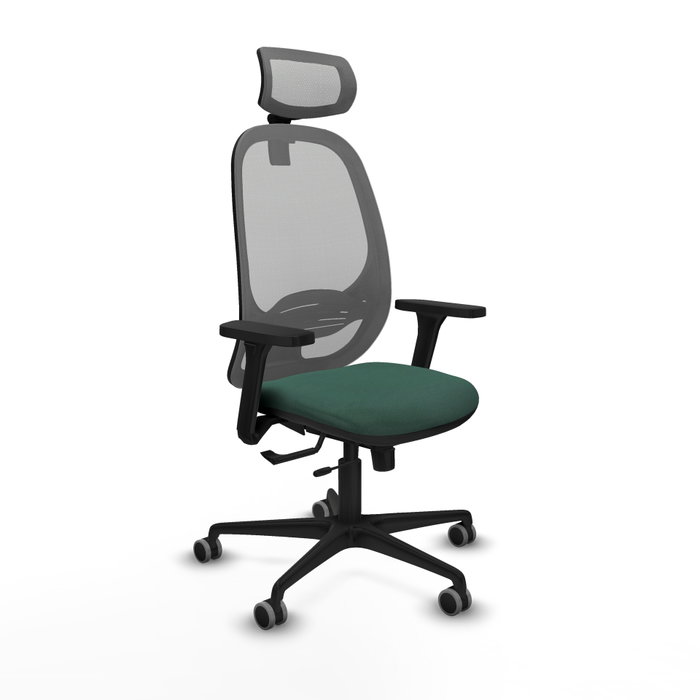 PIQUERAS Y CRESPO Silla de oficina Cilanco con mecanismo Sincro/Traslack, Verde botella y Gris PIQUERAS Y CRESPO Silla de oficina Cilanco con mecanismo Sincro/Traslack, Verde botella y Gris