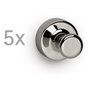 Maul Pack de 5 Imanes Cónicos de Neodimio de 12 mm, Plata