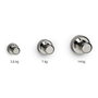 Maul Pack de 5 Imanes Cónicos de Neodimio de 12 mm, Plata