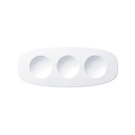 Villeroy & Boch Plato Oval con Compartimentos Affinity Triple, Porcelana, 30x12 cm (Set de 6)