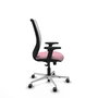 PIQUERAS Y CRESPO Silla de oficina Zulema Rosa y Blanco