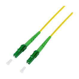 LogiLink Cable de parcheo de fibra simplex OS2 SM G.657.A2, LC/APC a LC/APC, 0,5 m