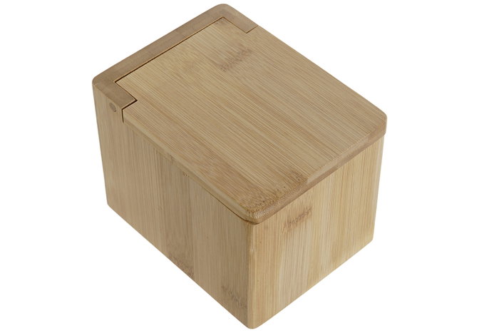 DKD Home Decor Salero de Bambú Natural 10x13x10 cm DKD Home Decor Salero de Bambú Natural 10x13x10 cm