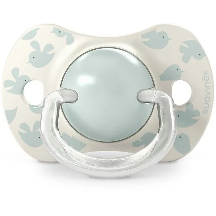 Suavinex Birdies SX Pro Juego de 2 Chupetes Simétricos para Bebés de 6 a 18 meses - Ref. SUA8426420904315
