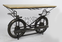 DKD Home Decor Botellero Metal Mango MOTO Negro