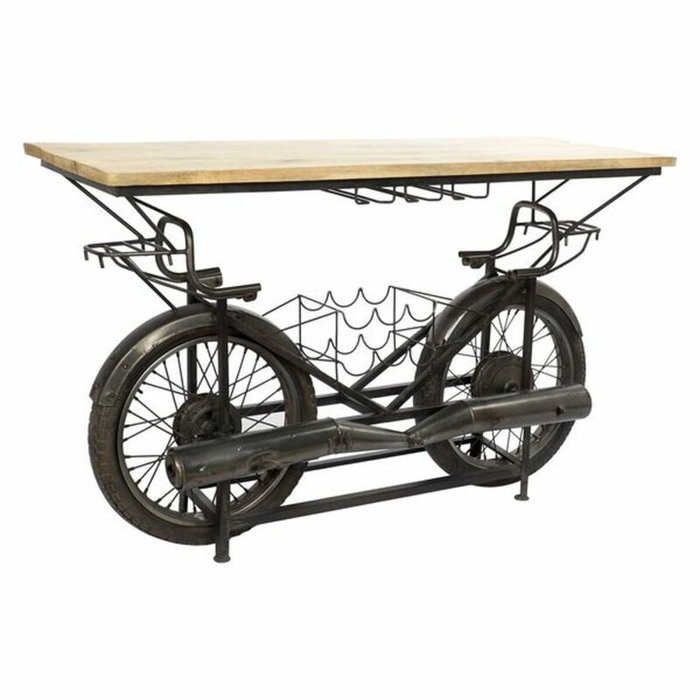 DKD Home Decor Botellero Metal Mango MOTO Negro