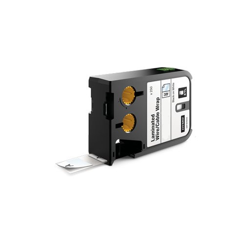 Dymo Etiquetas para cables XTL Vinilo Negro sobre Blanco 21x39mm