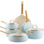 GreenPan Padova Reserve Set de 6 piezas de ollas y sartenes, azul claro