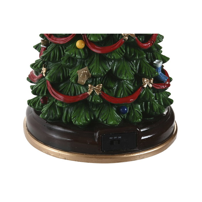 DKD Home Decor Árbol de Navidad Tradicional Multicolor con Movimiento Musical y LED