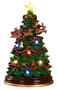 DKD Home Decor Árbol de Navidad Tradicional Multicolor con Movimiento Musical y LED