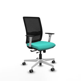 PIQUERAS Y CRESPO Silla de oficina Haches Turquesa y Negro
