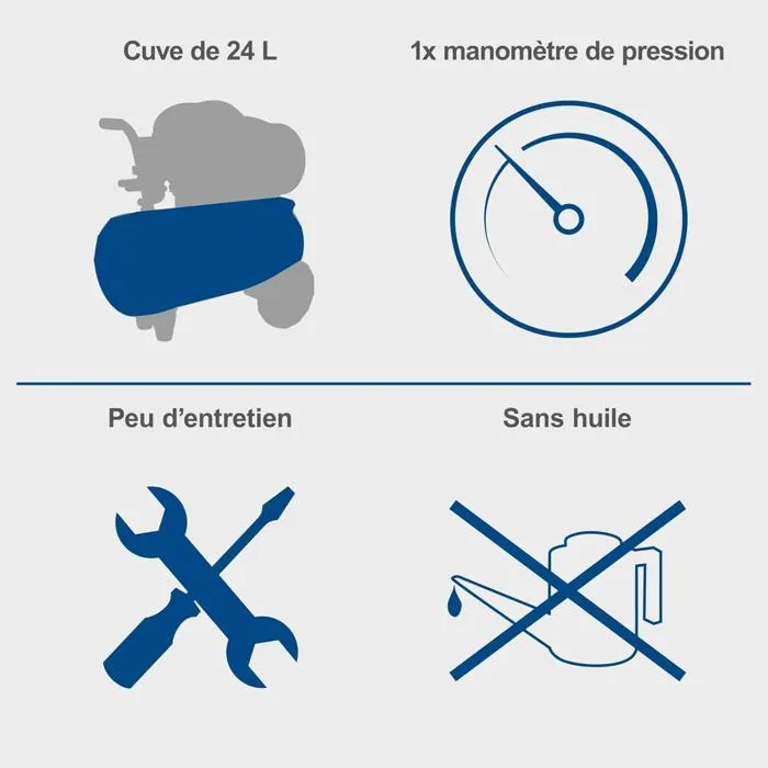 Scheppach HC26Si Compresor de Aire Silencioso