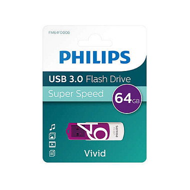 Philips USB 3.0 Vivid Edition Magic Purple 64 GB Philips USB 3.0 Vivid Edition Magic Purple 64 GB
