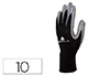 Deltaplus Guantes de punto poliester palma de nitrilo para mecanica grasas aceites negro-gris talla 10