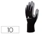Deltaplus Guantes de punto poliester palma de nitrilo para mecanica grasas aceites negro-gris talla 10