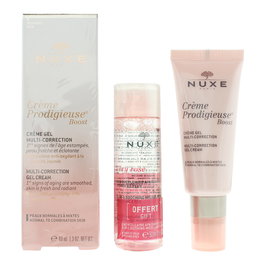 Set Nuxe: Very Rose, Cleansing, Micellar Water, For Sensitive Skin, 50 ml + Creme Prodigieuse Boost, Multi-Correction, Gel Cream, For Face, 40 ml