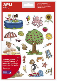 Gomets Apli Tematicos Bolsa 3H Removibles Verano 72 Uds. (11615) (Set de 5)