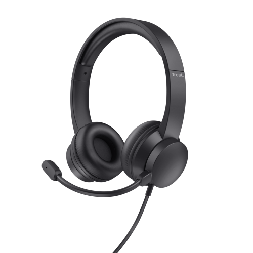 Trust Ayda Auriculares Supraaurales USB con Micrófono Negro Trust Ayda Auriculares Supraaurales USB con Micrófono Negro